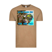 Vintage Coffee let us thank hım for our food Vintage Tee - TumblerDesignByShophia