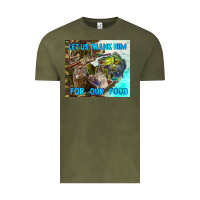 Vintage Olive let us thank hım for our food Vintage Tee - TumblerDesignByShophia