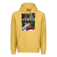Antique Gold Small Town Christmas Premium Hoodie - FaDigitalArtStudio