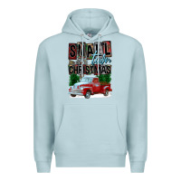 Blue Mist Small Town Christmas Premium Hoodie - FaDigitalArtStudio