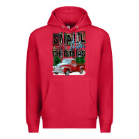 Cardinal Small Town Christmas Premium Hoodie - FaDigitalArtStudio