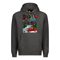 Charcoal Heather Small Town Christmas Premium Hoodie - FaDigitalArtStudio