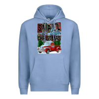 Colony Blue Small Town Christmas Premium Hoodie - FaDigitalArtStudio