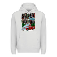 Dove Grey Small Town Christmas Premium Hoodie - FaDigitalArtStudio