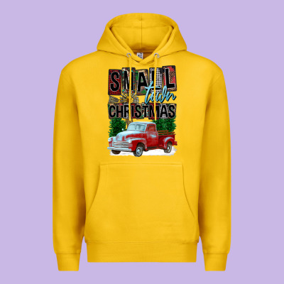 Small Town Christmas Premium Hoodie Designed By Fadigitalartstudio