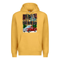 Mustard Small Town Christmas Premium Hoodie - FaDigitalArtStudio