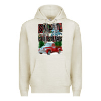 Oatmeal Heather Small Town Christmas Premium Hoodie - FaDigitalArtStudio