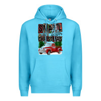 Ocean Blue Small Town Christmas Premium Hoodie - FaDigitalArtStudio