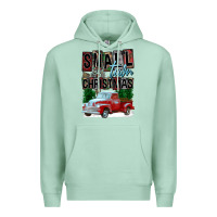 Seafoam Small Town Christmas Premium Hoodie - FaDigitalArtStudio