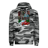 Slate Camo Small Town Christmas Premium Hoodie - FaDigitalArtStudio