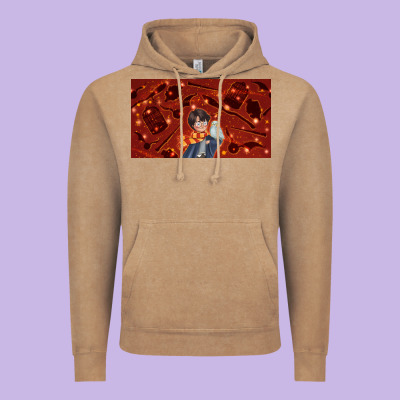 Wizard Boy And Owl Vintage Hoodie Designed By Tumblerdesignbyshophia