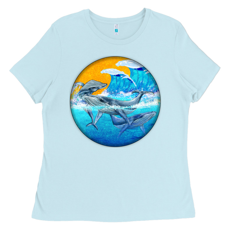 Humpback Whale Ladies Tee by BarkalooDesign | Teevron
