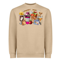 Mushroom Lunch Lady Coffee Cups Heavyweight Sweatshirt - FaDigitalArtStudio