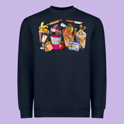 Lunch Lady Coffee Cups Heavyweight Sweatshirt Designed By Fadigitalartstudio