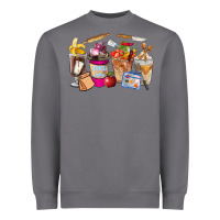 Storm Lunch Lady Coffee Cups Heavyweight Sweatshirt - FaDigitalArtStudio