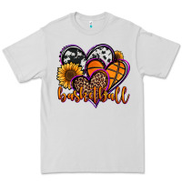 Dove Grey basketball hearts Premium Tee - Jasminsmagicworld