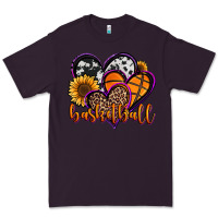 Plum basketball hearts Premium Tee - Jasminsmagicworld