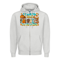 Dove Grey i teach the cutest pumpkins in the patch Zipper Hoodie - CowhideDigitalArt