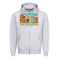 Heather Grey i teach the cutest pumpkins in the patch Zipper Hoodie - CowhideDigitalArt