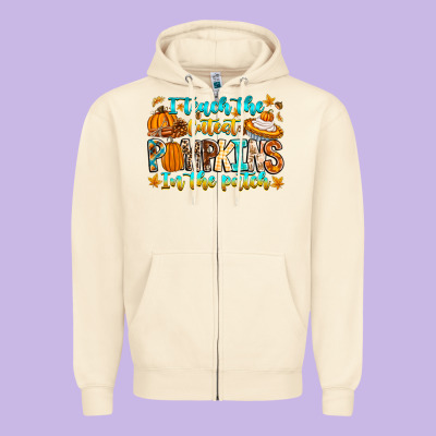 I Teach The Cutest Pumpkins In The Patch Zipper Hoodie Designed By Cowhidedigitalart