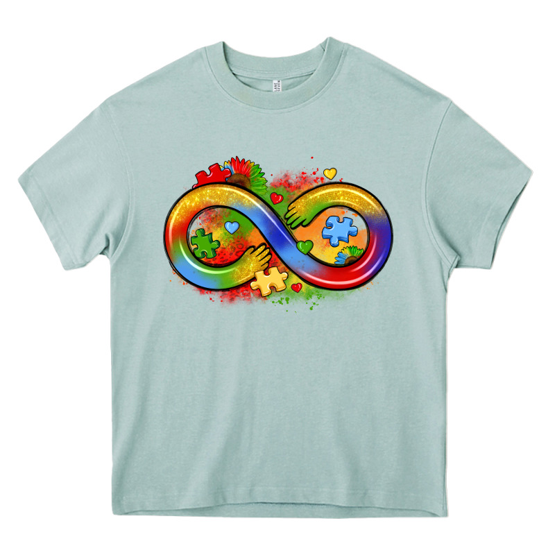 Infinity Symbol Autism Heavy Core Tee by LillyAllenDesigns | Teevron