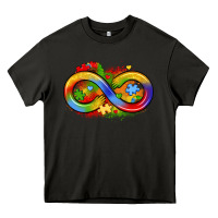Asphalt infinity symbol autism Heavy Core Tee - LillyAllenDesigns