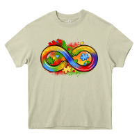 Mossy infinity symbol autism Heavy Core Tee - LillyAllenDesigns