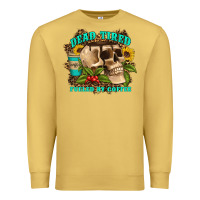 Antique Gold dead tired fueled by coffee Premium Sweatshirt - Artiststas