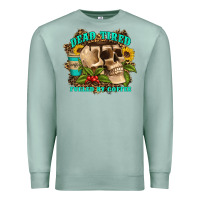 Seafoam dead tired fueled by coffee Premium Sweatshirt - Artiststas