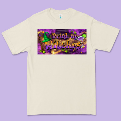 Drink Up Witches Premium Tee Designed By Barkaloodesign
