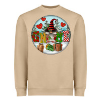 Mushroom Christmas Gnome Heavyweight Sweatshirt - FaDigitalArtStudio