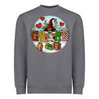 Storm Christmas Gnome Heavyweight Sweatshirt - FaDigitalArtStudio