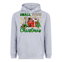 Heather Grey Small Town Christmas Heavyweight Hoodie - Artiststas