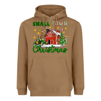 Toasted Coconut Small Town Christmas Heavyweight Hoodie - Artiststas