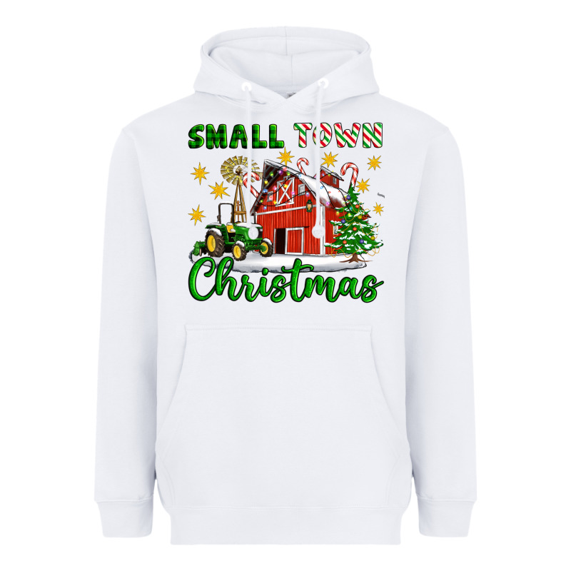 Small Town Christmas Heavyweight Hoodie by Artiststas | Teevron
