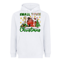 White Small Town Christmas Heavyweight Hoodie - Artiststas