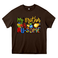 Chocolate Brown my brother is au some Heavy Core Tee - LillyAllenDesigns