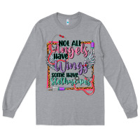 Heather Grey cowgirl not all angels have wings Long Sleeve Tee - CowGirlArtShop