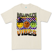 Halloween Vibes Smiley Face Premium Tee | Teevron
