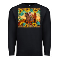 Black cowgirl Premium Sweatshirt - Artiststas