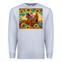 Heather Grey cowgirl Premium Sweatshirt - Artiststas