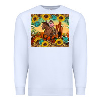 White cowgirl Premium Sweatshirt - Artiststas