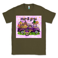 Army Green Mardi Gras with gnomes Classic Tee - NancyCooperArtShop