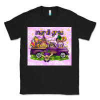 Black Mardi Gras with gnomes Classic Tee - NancyCooperArtShop