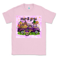 Bubblegum Pink Mardi Gras with gnomes Classic Tee - NancyCooperArtShop