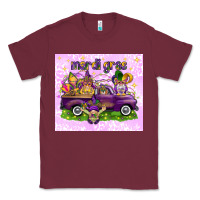 Burgundy Mardi Gras with gnomes Classic Tee - NancyCooperArtShop