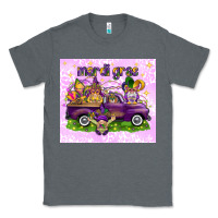Charcoal Heather Mardi Gras with gnomes Classic Tee - NancyCooperArtShop