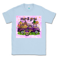Dusty Blue Mardi Gras with gnomes Classic Tee - NancyCooperArtShop