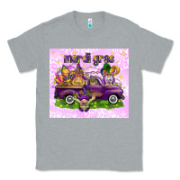 Heather Grey Mardi Gras with gnomes Classic Tee - NancyCooperArtShop