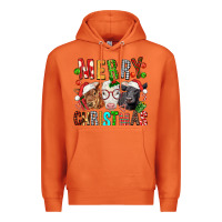 Carrot Merry christmas calfs Premium Hoodie - FaDigitalArtStudio